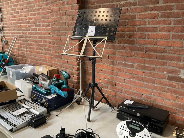 Bladmuziek statief (2x) - afbeelding 1 van  2