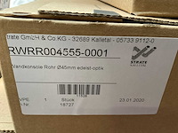 Bladsteun rvs rondo 45 schuin model (2x) - afbeelding 2 van  2