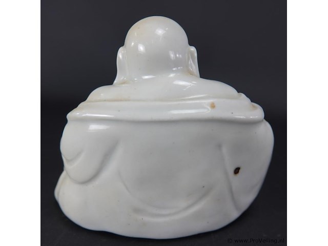Blanc de chine zitten happy boeddha - afbeelding 3 van  5