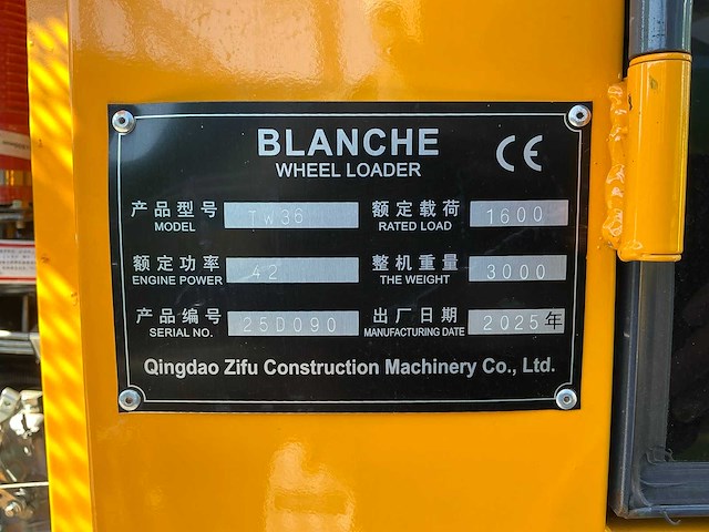 Blanche tw-36 wiellader/shovel - afbeelding 22 van  30