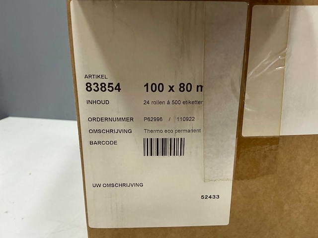 Blanco - label stickers 102x150/100x80 mm (23x) - afbeelding 1 van  9