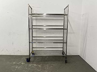 Blanco - mobiele rvs stelling - afbeelding 6 van  6