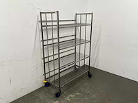 Blanco - mobiele rvs stelling - afbeelding 3 van  7