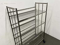 Blanco - mobiele rvs stelling - afbeelding 5 van  7