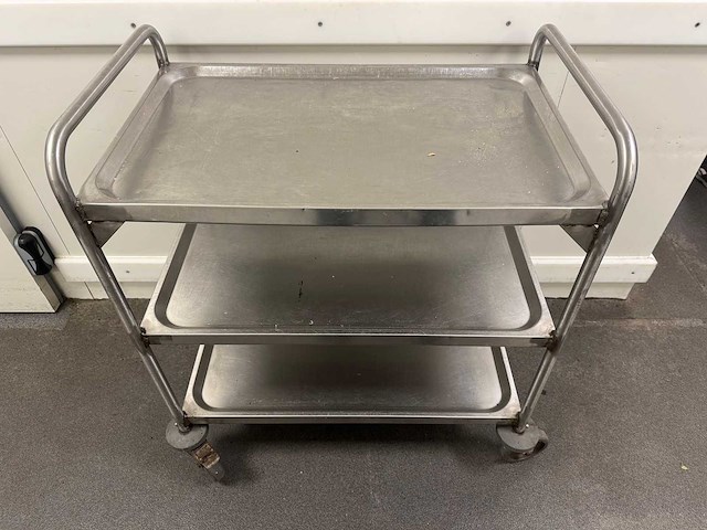 Blanco - rvs serveerwagen - afbeelding 2 van  4