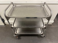 Blanco - rvs serveerwagen - afbeelding 2 van  4