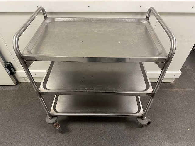 Blanco - rvs serveerwagen - afbeelding 2 van  4