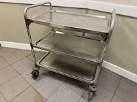 Blanco - rvs serveerwagen - afbeelding 2 van  4