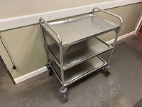 Blanco - rvs serveerwagen - afbeelding 3 van  4