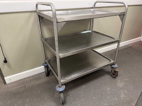 Blanco - rvs serveerwagen - afbeelding 4 van  4