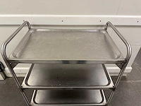 Blanco - rvs serveerwagen - afbeelding 4 van  4