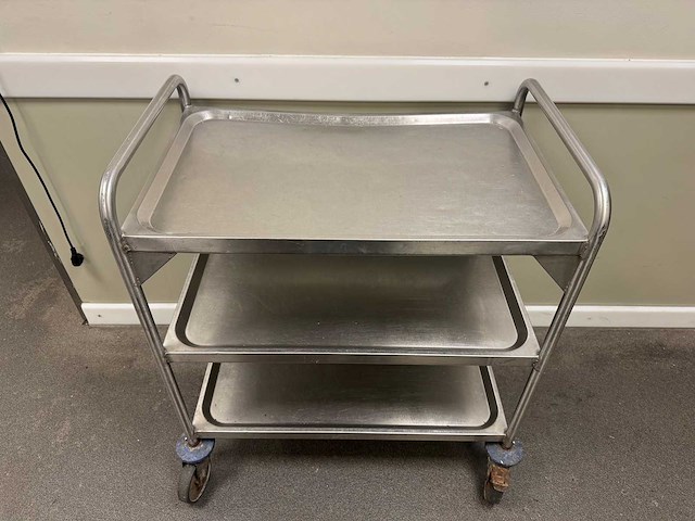 Blanco - rvs serveerwagen - afbeelding 2 van  4