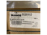 Blanco 500-fb stainless steel washbasin with installation kit - afbeelding 3 van  12