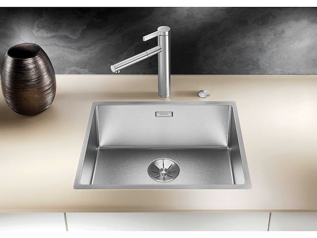 Blanco 500-fb stainless steel washbasin with installation kit - afbeelding 5 van  12