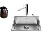 Blanco 500-fb stainless steel washbasin with installation kit - afbeelding 10 van  12