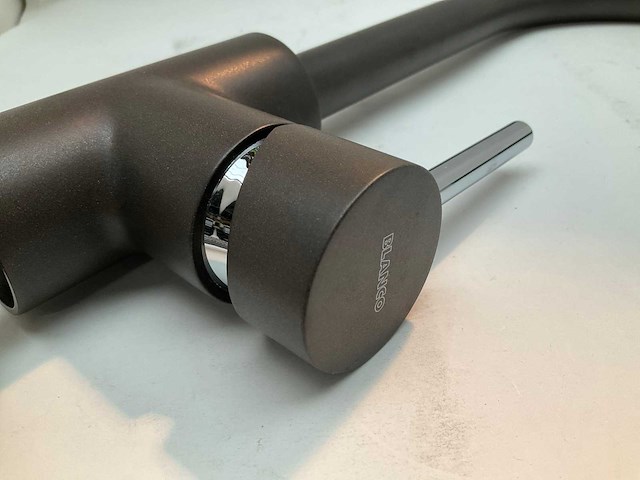 Blanco mida-s cafe keukenmengkraan met uittrekbare uitloop - afbeelding 4 van  7