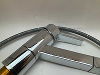 Blanco zenos keukenmengkraan met uittrekbare sproeikop - afbeelding 4 van  8