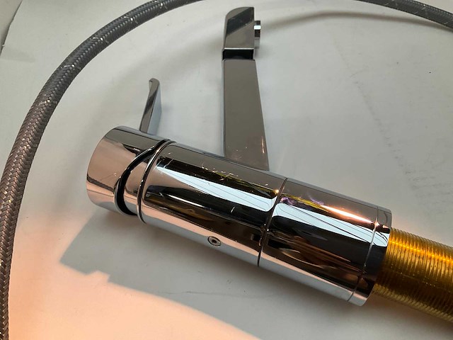 Blanco zenos keukenmengkraan met uittrekbare sproeikop - afbeelding 6 van  8