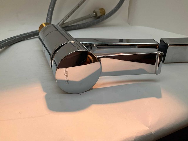 Blanco zenos keukenmengkraan met uittrekbare sproeikop - afbeelding 7 van  8