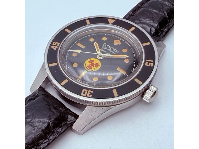 Blancpain fifty fathoms aqua lung automatisch herenhorloge - afbeelding 7 van  13