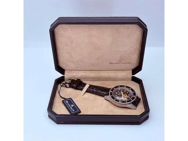 Blancpain fifty fathoms aqua lung automatisch herenhorloge - afbeelding 11 van  13