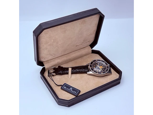 Blancpain fifty fathoms aqua lung automatisch herenhorloge - afbeelding 12 van  13