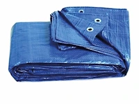 Blauw dekzeil met ogen 3x4 meter wvp 14,90 p/st - afbeelding 3 van  3