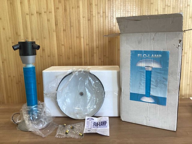 Blauw flo-lamp - afbeelding 1 van  2