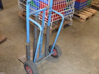 Blauw metalen steekwagentje - afbeelding 3 van  4