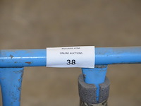 Blauw metalen steekwagentje - afbeelding 4 van  4