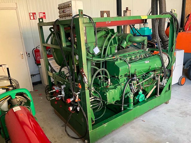 Blauw-rolde hydraulisch aggregaat / power pack - afbeelding 1 van  17