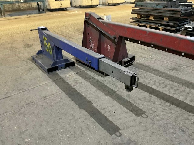 Blauwe hijsmast voor heftruck - afbeelding 3 van  6