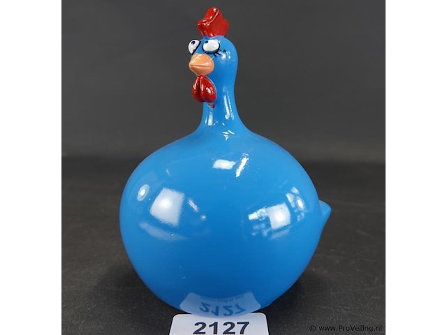 Blauwe "kip dik" decoratie naar goodyz - afbeelding 1 van  5