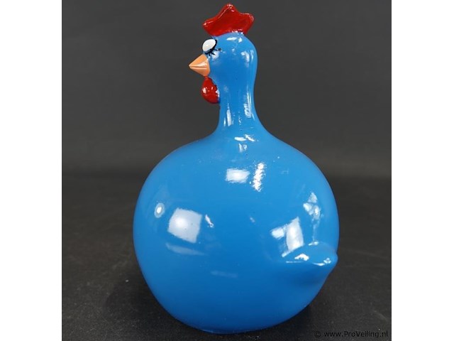 Blauwe "kip dik" decoratie naar goodyz - afbeelding 2 van  5