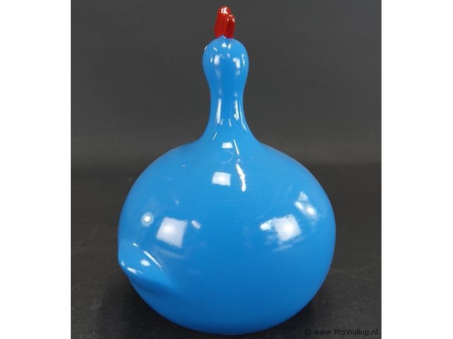 Blauwe "kip dik" decoratie naar goodyz - afbeelding 3 van  5