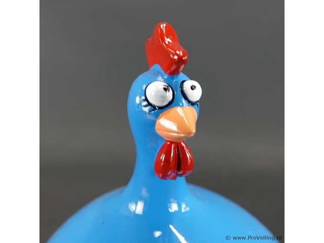 Blauwe "kip dik" decoratie naar goodyz - afbeelding 4 van  5