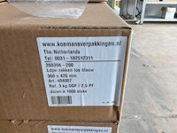 Blauwe ldpe zakken (360 x 420 mm) (50000x) - afbeelding 3 van  3