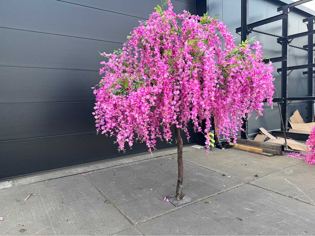 Blauwe regen kunstboom - afbeelding 5 van  11