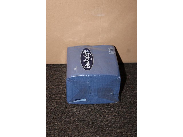 Blauwe servetten. 15x 100 stuks. - afbeelding 3 van  3