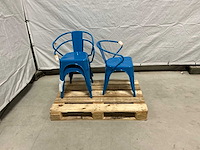 Blauwe stoelen (3x) - afbeelding 1 van  2