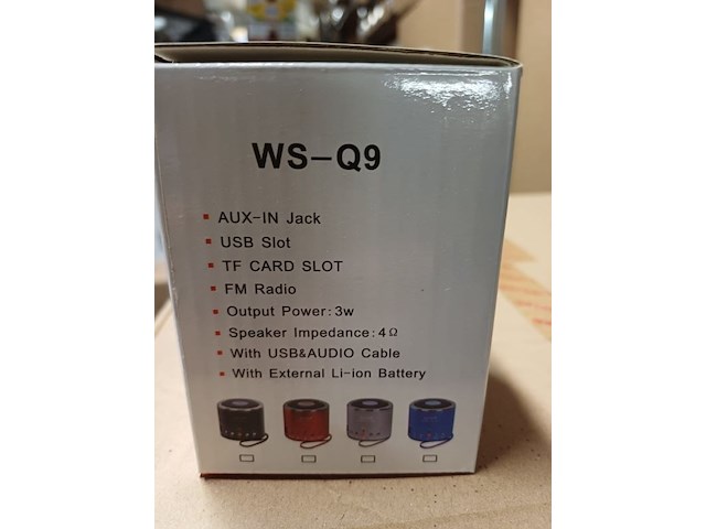 Bleutooth speaker ws-q9 5 stuks l001 - afbeelding 9 van  9