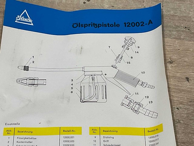 Blewa 12002-a pneumatische olie spuit (24x) - afbeelding 7 van  8