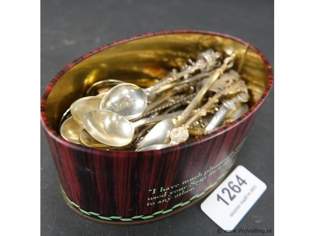 Blik met lepeltjes - afbeelding 1 van  5