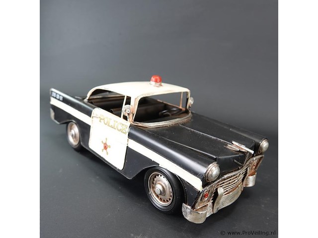 Blikken amerikaanse politieauto - afbeelding 4 van  5