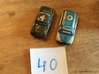 Blikken autootjes 2stuks - afbeelding 1 van  2