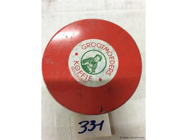 Blikken doos grootmoeders koffie - afbeelding 2 van  3