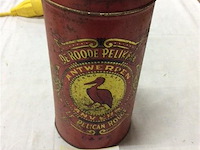 Blikken doos rode pelikaan - afbeelding 1 van  2