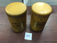 Blikken dozen 2stuks - afbeelding 1 van  2