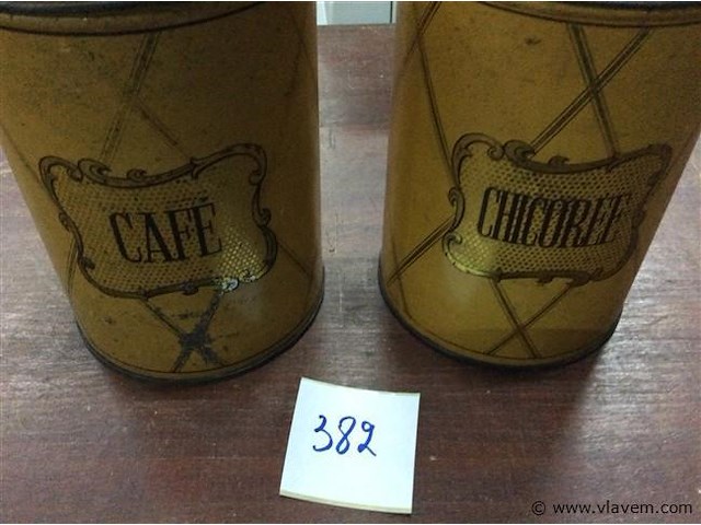 Blikken dozen 2stuks - afbeelding 2 van  2