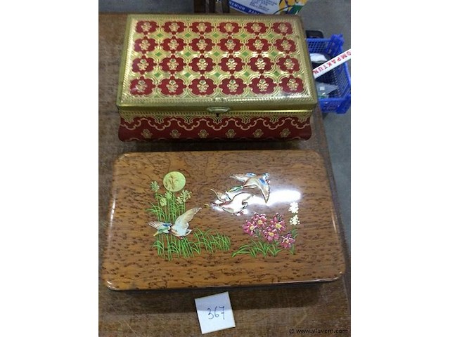 Blikken dozen 2stuks - afbeelding 1 van  3